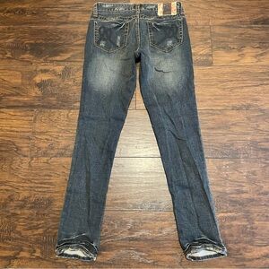 Marlow Women's Skinny Jeans in Dark Blue Wash